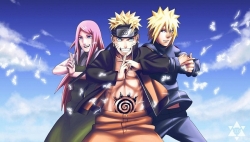 Kushina,Naruto e Minato